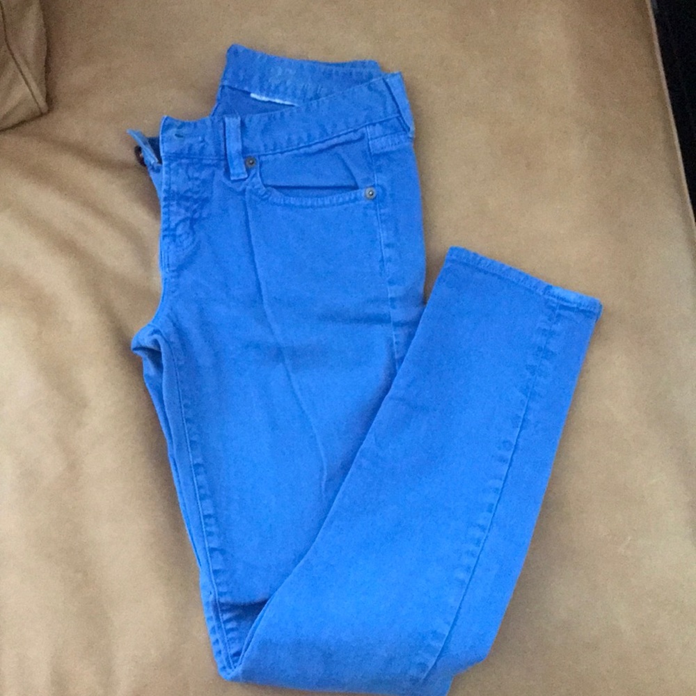 Jcrew blue toothpick jeans